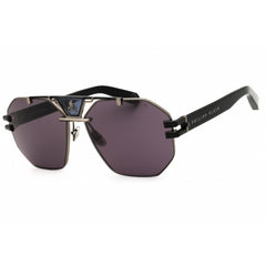 Philipp Plein Men's Sunglasses - Shiny Gunmetal/Black Full Rim Frame | SPP077V 0K59