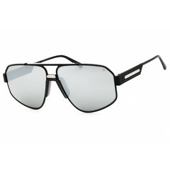 Philipp Plein Unisex Sunglasses - Semi-Matte Black Aviator Shape Frame | SPP106M 541X