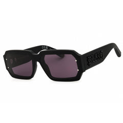Philipp Plein Unisex Sunglasses - Matte Black Acetate Full Rim Frame | SPP150 0703