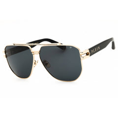 Philipp Plein Men's Sunglasses - Shiny Rose Gold/Black Full Rim Frame | SPP185 0301