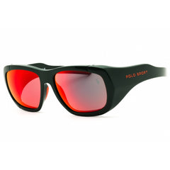 Polo Ralph Lauren Men's Sunglasses - Dark Green/Red Full Rim Frame | PH4219U 55966Q