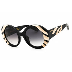Roberto Cavalli Women's Sunglasses - Shiny Black/Beige Full Rim Frame | SRC010V 700Y