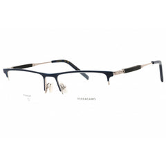 Salvatore Ferragamo Men's Eyeglasses - Bluelight Ruthenium Rectangular | SF2586 463