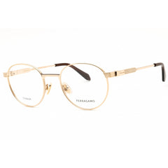 Salvatore Ferragamo Men's Eyeglasses - Gold Titanium Full Rim Frame | SF2596 710