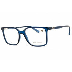 Salvatore Ferragamo Men's Eyeglasses - Crystal Navy Full Rim Frame | SF2954 420