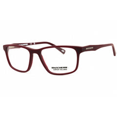Skechers Men's Eyeglasses - Matte Red Acetate Rectangular Shape Frame | SE3229 067