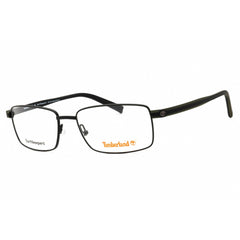Timberland Men's Eyeglasses - Matte Black Metal Rectangular Frame | TB1820 002