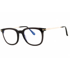 Tom Ford Men's Eyeglasses - Black/Other Acetate Round Full Rim Frame | FT5904-B 005