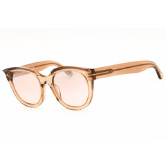 Tom Ford Women's Sunglasses - Shiny Light Brown Acetate Full Rim Frame | FT1114 45G