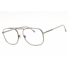 Tom Ford Men's Eyeglasses - Shiny Gunmetal Metal Oval Full Rim Frame | FT5731-B 008