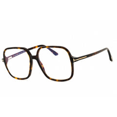 Tom Ford Women's Eyeglasses - Dark Havana Acetate Oversized Shape Frame | FT5764-B 052