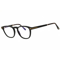 Tom Ford Unisex Eyeglasses - Black/Brown Acetate Round Full Rim Frame | FT5890-B 005