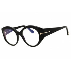 Tom Ford Women's Eyeglasses - Shiny Black Acetate Oval Full Rim Frame | FT5950-B 001