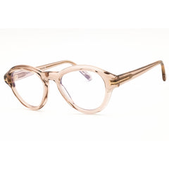 Tom Ford Men's Eyeglasses - Shiny Light Brown Acetate Full Rim Frame | FT5962-B 045