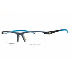 Under Armour Men's Eyeglasses - Grey/Blue Metal Half Rim Frame | UA 5060/G 009V 00