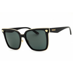 Versace Women's Sunglasses - Black/Gold Metal Rectangular Frame | 0VE2278D GB1/87