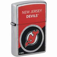 Zippo Windproof Pocket Lighter - NHL New Jersey Devils Colorblock Logo Design | 46198