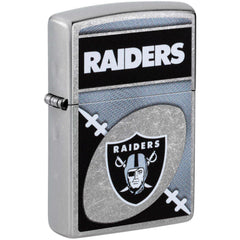 Zippo Windproof Pocket Lighter - NFL Las Vegas Raiders Chrome Logo Design | 46451