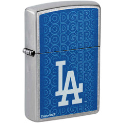 Zippo Windproof Pocket Lighter - MLB Los Angeles Dodgers Chrome Logo Design | 46543