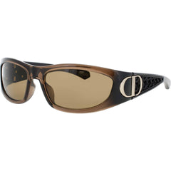 Dior Women's Sunglasses - Dark Brown/Black Rectangular Full Rim Frame | CD40202I 50E