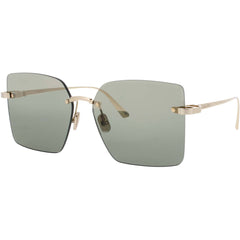 Dior Women's Sunglasses - Shiny Gold Metal Oversized Rimless Frame | CD40195U 10N