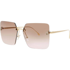 Fendi Women's Sunglasses - Shiny Endura Gold Oversized Rimless Frame | FE4082US 30T