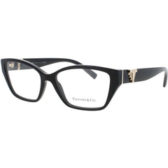 Tiffany & Co Women's Eyeglasses - Black/Gold Acetate Full Rim Frame | TF2247 8001