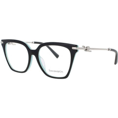 Tiffany & Co Women's Eyeglasses - Black/Blue/Silver Square Shape Frame | TF2284B 8055