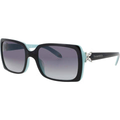 Tiffany & Co Women's Sunglasses - Black/Blue/Silver Full Rim Frame | TF4047B 80553C