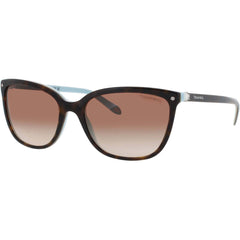 Tiffany & Co Women's Sunglasses - Havana/Blue Square Shape Frame | TF4105HB 81343B
