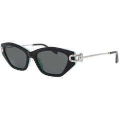 Tiffany & Co Women's Sunglasses - Black/Blue/Silver Full Rim Frame | TF4231U 8055S4
