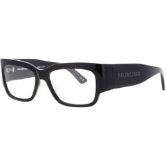 Balenciaga Men's Eyeglasses - Black Acetate Cat Eye Shape Full Rim Frame | BB0332O 001