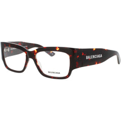 Balenciaga Men's Eyeglasses - Havana Acetate Cat Eye Full Rim Frame | BB0332O 003