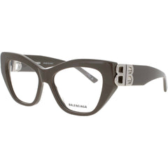 Balenciaga Women's Eyeglasses - Brown Acetate Cat Eye Full Rim Frame | BB0312O 005