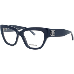 Balenciaga Women's Eyeglasses - Blue Acetate Cat Eye Full Rim Frame | BB0326O 005