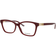 Balenciaga Women's Eyeglasses - Burgundy Acetate Cat Eye Full Rim Frame | BB0186O 003