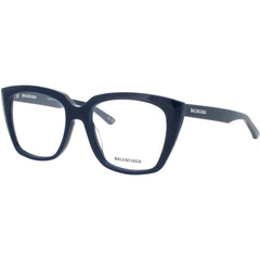 Balenciaga Women's Eyeglasses - Blue Acetate Square Shape Full Rim Frame | BB0062O 007