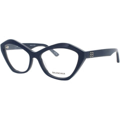 Balenciaga Women's Eyeglasses - Blue Acetate Cat Eye Full Rim Frame | BB0341O 004