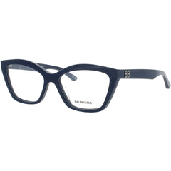 Balenciaga Women's Eyeglasses - Blue Acetate Cat Eye Full Rim Frame | BB0342O 008