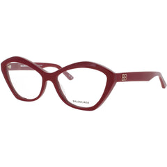 Balenciaga Women's Eyeglasses - Red Acetate Cat Eye Shape Full Rim Frame | BB0341O 006
