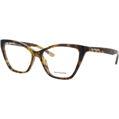 Balenciaga Women's Eyeglasses - Havana Acetate Cat Eye Full Rim Frame | BB0405O 003