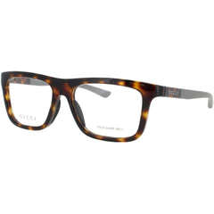 Gucci Men's Eyeglasses - Havana/Grey Acetate Square Shape Full Rim Frame | GG1737O 002