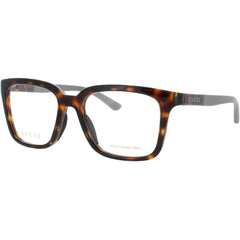 Gucci Men's Eyeglasses - Havana/Grey Acetate Square Shape Full Rim Frame | GG1738O 002