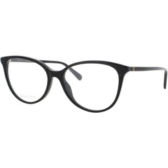 Gucci Women's Eyeglasses - Black Acetate Cat Eye Shape Full Rim Frame | GG1359O 001