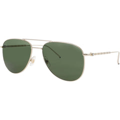 Mont Blanc Men's Sunglasses - Gold Metal Aviator Shape Full Rim Frame | MB0311S 002