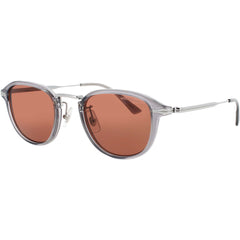 Mont Blanc Men's Sunglasses - Grey/Silver Acetate/Metal Full Rim Frame | MB0336S 004