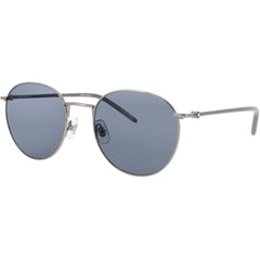 Mont Blanc Men's Sunglasses - Ruthenium Metal Round Full Rim Frame | MB0343SA 003