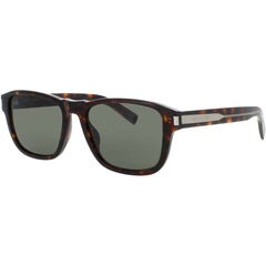 Saint Laurent Men's Sunglasses - Havana/Crystal Acetate Full Rim Frame | SL-710 002