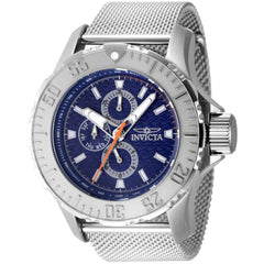 Invicta Men's Watch - Vintage Quartz Blue Dial Silver Tone Mesh Bracelet | 48011