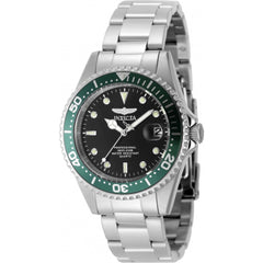 Invicta Men's Watch - Pro Diver Quartz Black Dial Green Rotating Bezel | 48725